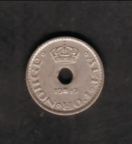 Norway--1949--10 Ore Coin