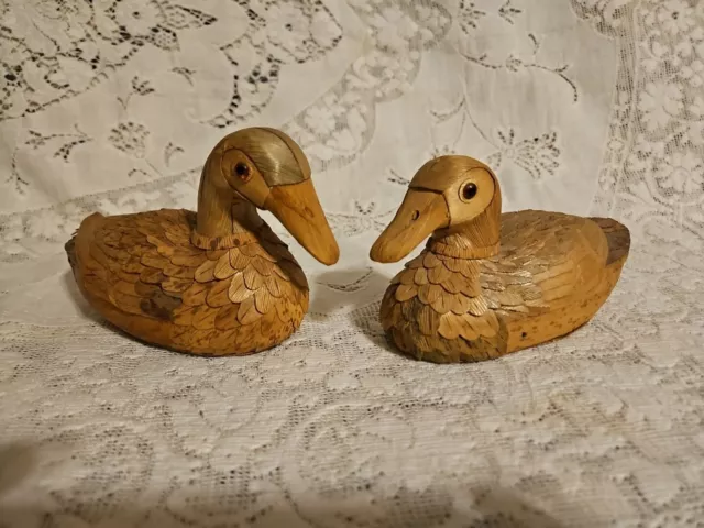 Cute Unique Corn Husk and Wood Duck Set*