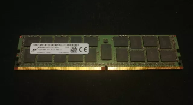 Micron DDR4 16GB 2133MHz 2Rx4 PC4-2133P ECC RDIMM Registered Server RAM Memory