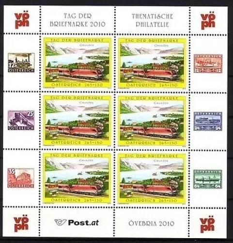 Österreich Mi-Nr. 2887 Postfrisch(Mint) Kleinbogen Tag Der Briefmarke 2010 Hochg