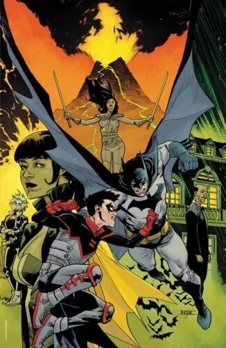 Batman Vs Robin #1 1:100 Mahmud Asrar Foil Variant Nm- (Priority & Free Ins)