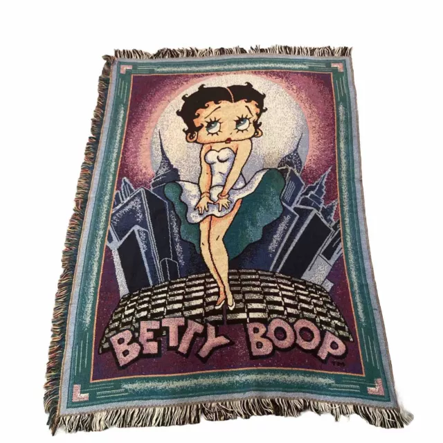 Vintage Betty Boop Throw Blanket 41” x 59”