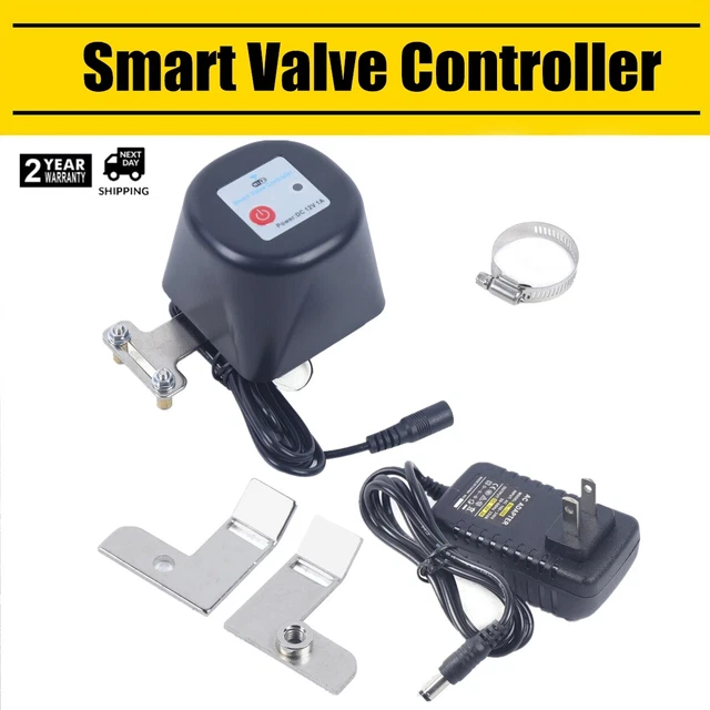 SMART VALVE CONTROLLER Water Gas Shut Off Valve Switch APP Remote Voice ...