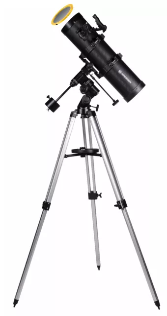 BRESSER Spica 130/650 EQ3 - Telescopio Reflector Diseño de Carbono con Adaptador