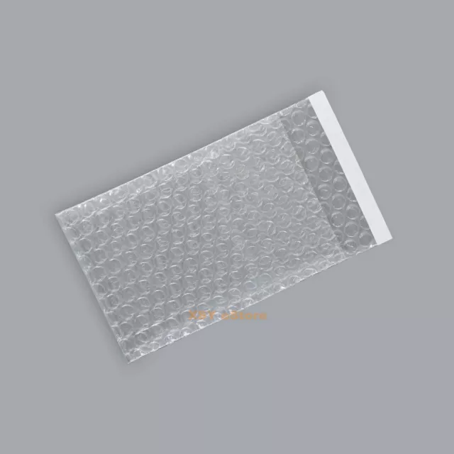 50 PCS Bubble Bags 3" x 3.5"+0.8"_80 x 90+20mm Self Seal Clear Envelopes Packing