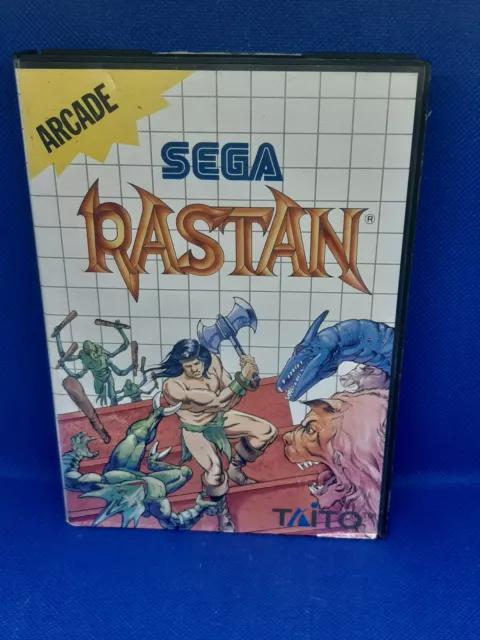 Rastan Jeu Sega Master System - Complet : Cartouche + Boite + Notice Rare Pal