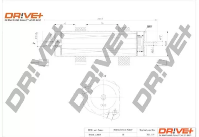 Dr!ve+ DP1110.13.0079 Kraftstofffilter Kraftstoffilter für Audi