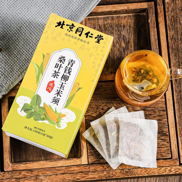 青钱柳玉米须桑叶茶150克养生茶150g Thé aux feuilles de mûrier, barbe, maïs, saule, argent vert