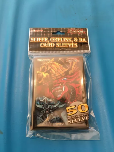 YUGIOH Pack Of 50 Yu-Gi-Oh Slifer/Obelisk/Ra Card Sleeves Sealed