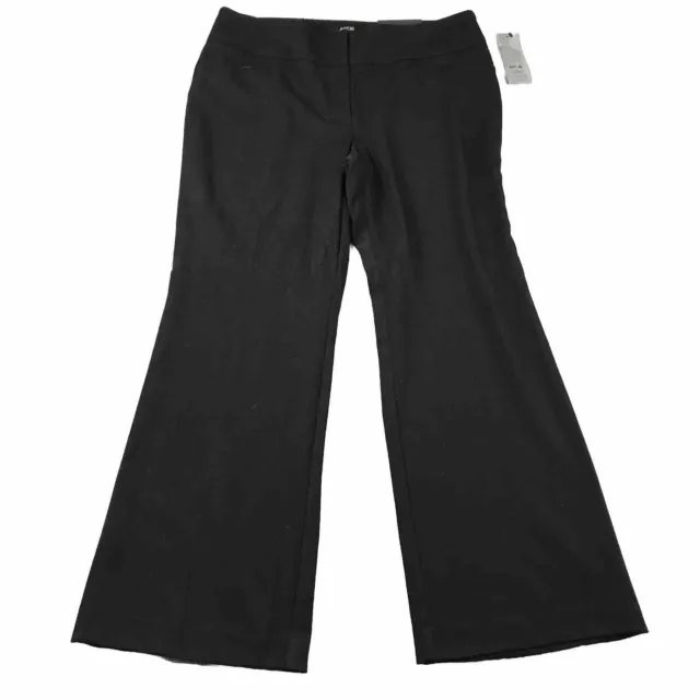 Apt 9 Pants Womens 16 Black Curvy Fit Straight Leg NWT