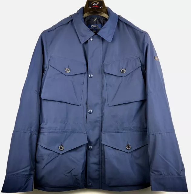Polo Ralph Lauren Oxford Field Giacca Da Uomo Marina Taglia M Crp £389
