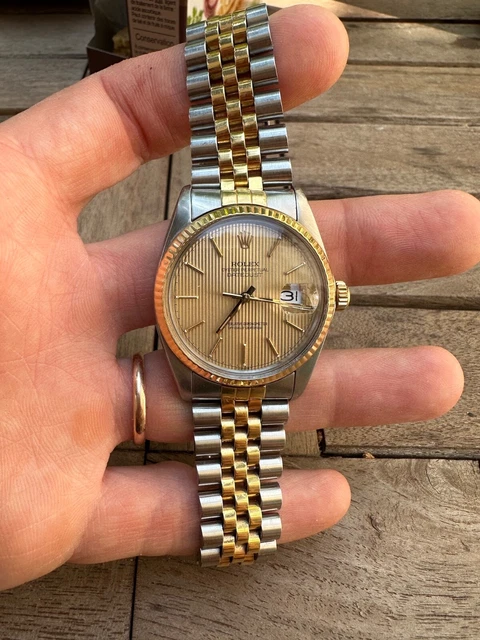 Rolex Datejust 16013 Gold 18K Syria El Assad Arms Logo - Serviced - Jubilee Rolex Datejust 16013 Gold 18K Syria El Assad Arms Logo - Serviced - Jubilee
