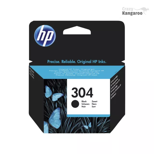 HP 304 Noir d'origine cartouche d'encre pour Deskjet 3720 3730