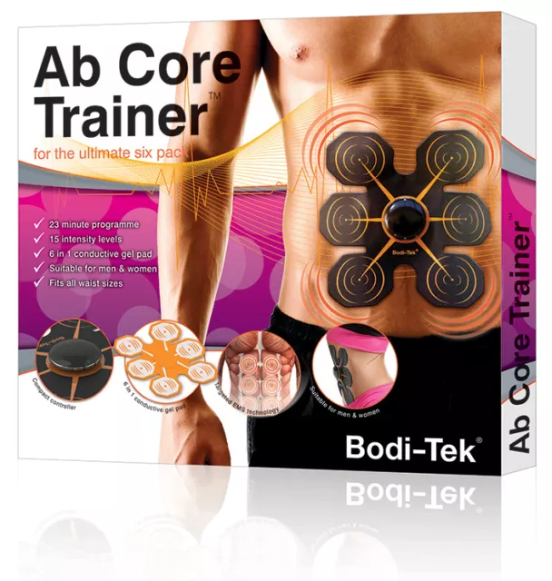 Bodi-Tek EMS Muscle Toner Ab Core Trainer -Rechargeable - 2yr guarantee