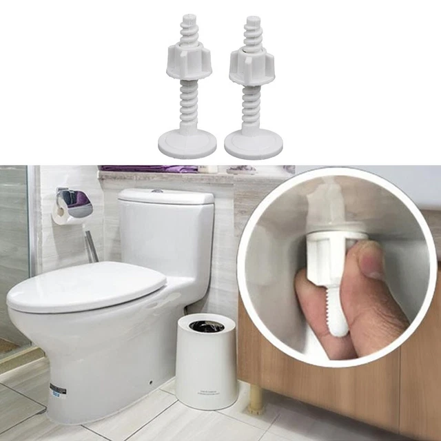 2pcs Vite del Coperchio del Water Vite di Espansione per WC Vite Fissaggio Sedile WC Parti di Ricambio per Coperchio WC Realizzato in Acciaio Inossidabile e Plastica