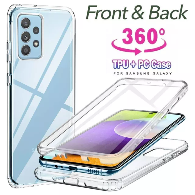 CLEAR FULL 360 Case Samsung S23 S22 S21 ULTRA S20 S21+ Shockproof Phone Cover