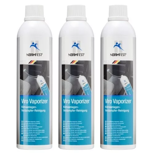 Normfest Viro Vaporizer Klimaanlagen Verdampfer Reiniger Desinfektion 3x 400ml