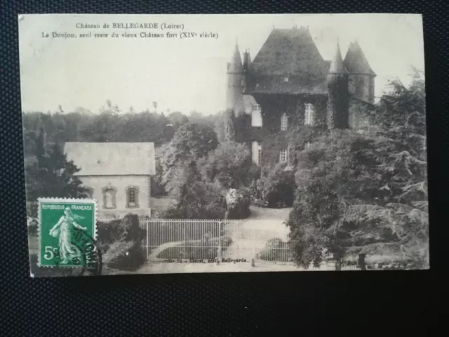 CPA 45 Château de BELLEGARDE - The Donjon - Only Remnant of the Old Castle Fort