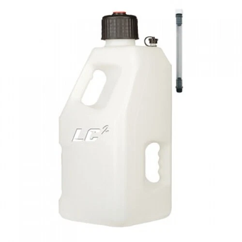 LC LC2 Utility Jug with 12" Filler Hose 5 Gallons White 1501750001