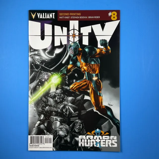 UNITY #8 Second Print Variant Valiant Entertainment Comics 2014 Armor Hunters!