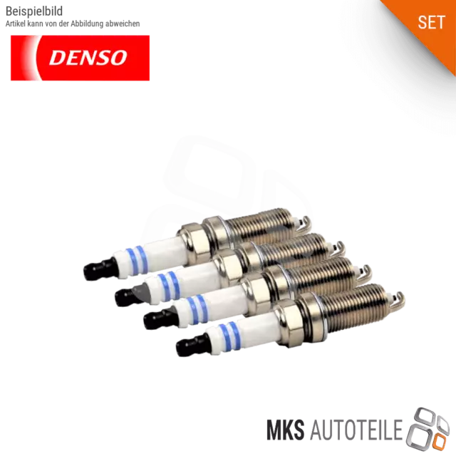 4x DENSO Zündkerzen im SET/Satz für AUSTIN CITROEN FIAT FORD JAGUAR LANCIA MAZDA