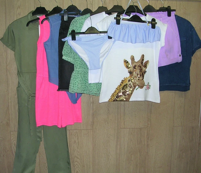 RIVER ISLAND NEXT ZARA etc Girls Summer Bundle Tops Dress Shorts Age 11-12 152