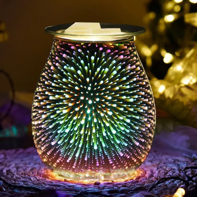 Feuerwerk Aroma Lampe Elektrisch Glas Duftlampe Diffusor Wachs Schmelze Wärmer