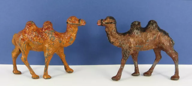 2 Charbens Lead Bactrian Camels Pre War & Post War Types