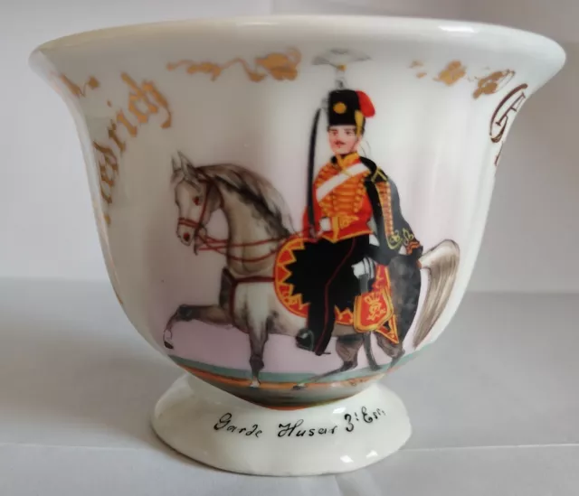 Preußen, Potsdam Garde Husaren Reservisten Tasse KPM von 1861 RARITÄT !!!!!