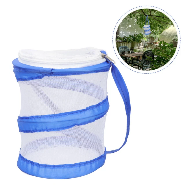 Bolso organizador de playa red exterior para niños orugas jaula hábitat