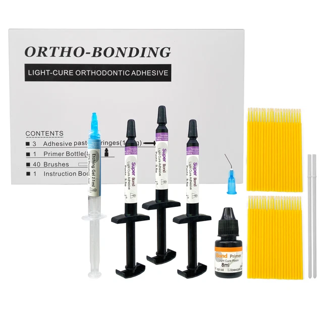DENTAL BRACKET BRACES Glue Ortho Bonding System Light Cure Primer