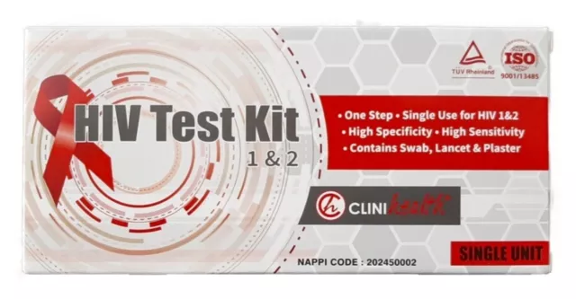 Hiv Test 3 Pack CE approved. Over 99% Accuracy. Next Day Delivery Available