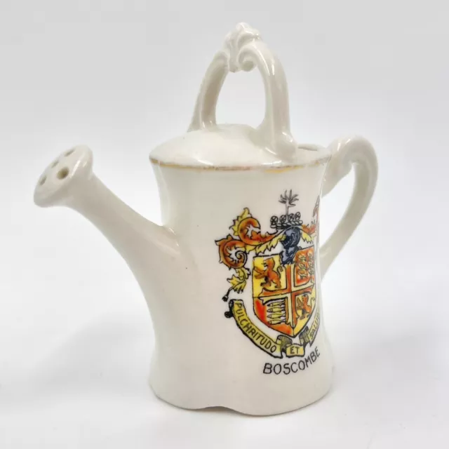 Vintage Gemma Crested China Model Of Watering Can - Boscombe Crest 2