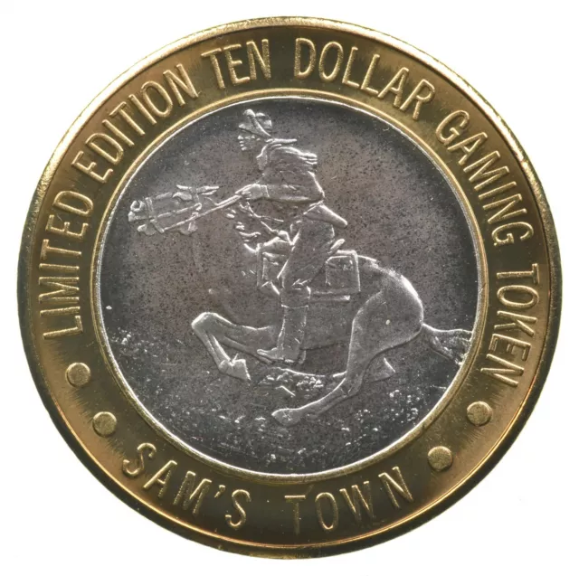 Sam's Town $10 Gaming Casino Token .999 SILVER Strike *790