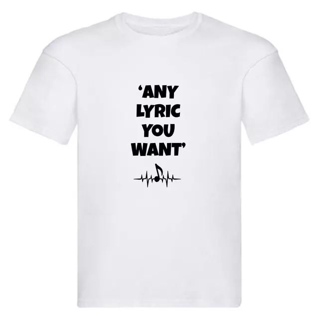 Robbie @ Williams@ KID'S tshirt tee shirt t LYRIC gift custom LYRICS