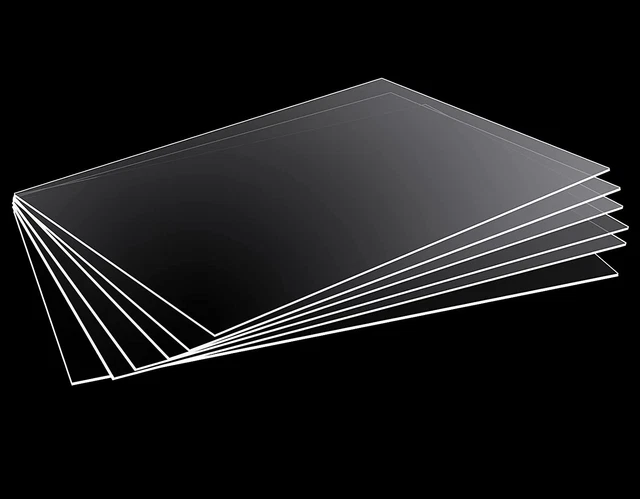 Hoiny Transparente Hoiny, 6 hojas de acrílico, paneles de vidrio acrílico de 7 × 5 pulgadas