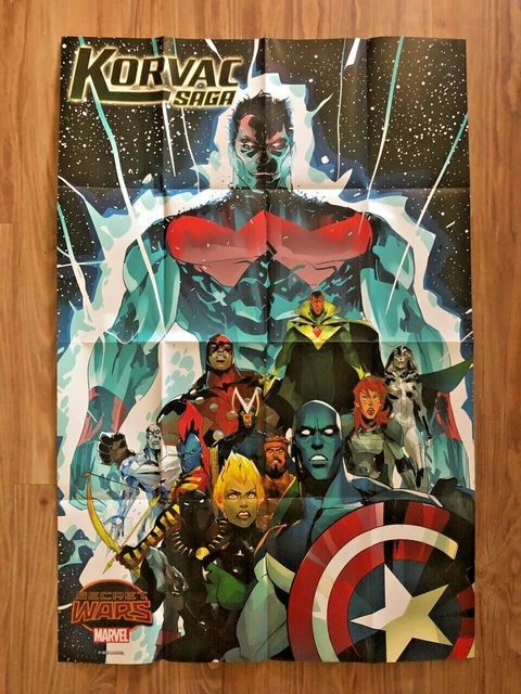 Korvac Saga Secret Wars Promo Poster 2015 Marvel Comics 24x36 NEVER USED