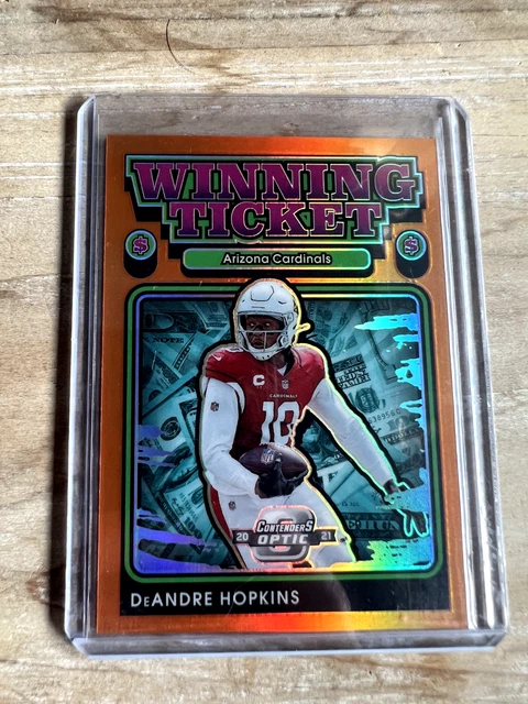 2021 Panini Contenders Optic Winning Ticket Orange Prizm /50 DeAndre Hopkins
