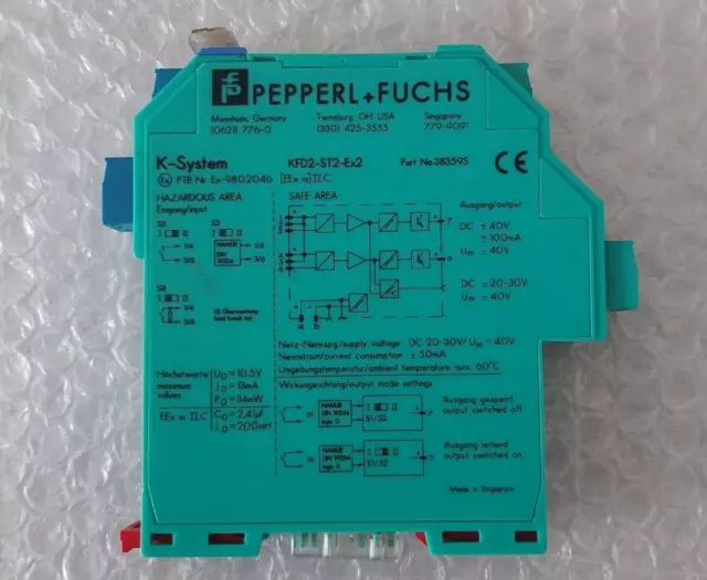 Pepperl+Fuchs Trennschaltverstärker 34786S switching amplifier