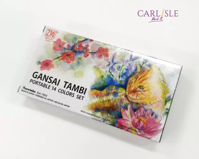 Kuretake Gansai Tambi Portable 14 Colours Set