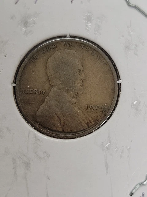 1909 VDB Lincoln Wheat One Cent Penny 1C Coin