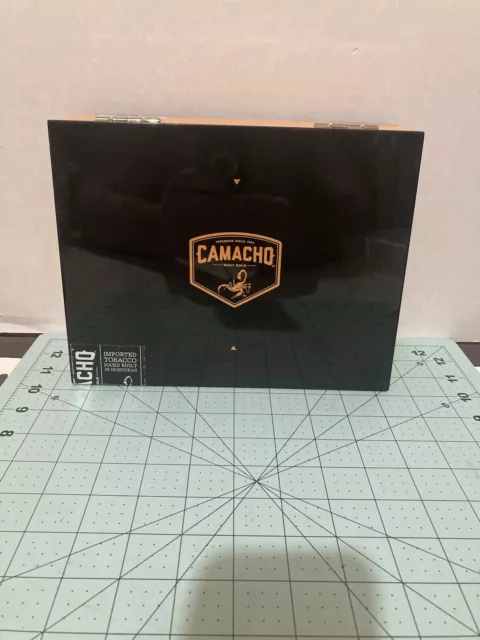 Camacho Connecticut Robusto Empty Wooden Cigar Box 8.5x6.75x2.25