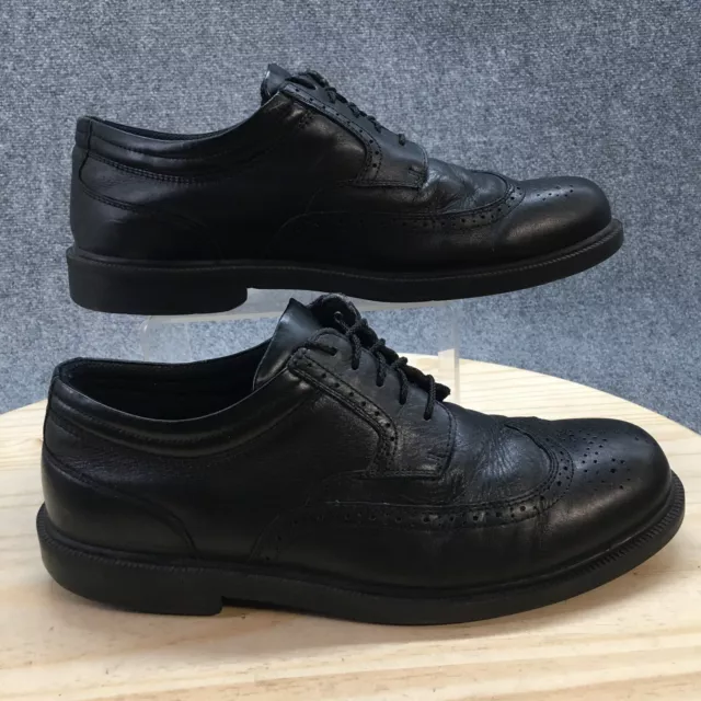 Deer Stags Shoes Mens 13 M Tribune Wingtip Oxford Black Leather Low Top Lace Up