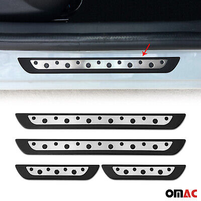 Door Sill Plate Cover Stainless Steel On Plastic 4 Pcs For GMC Acadia Envoy