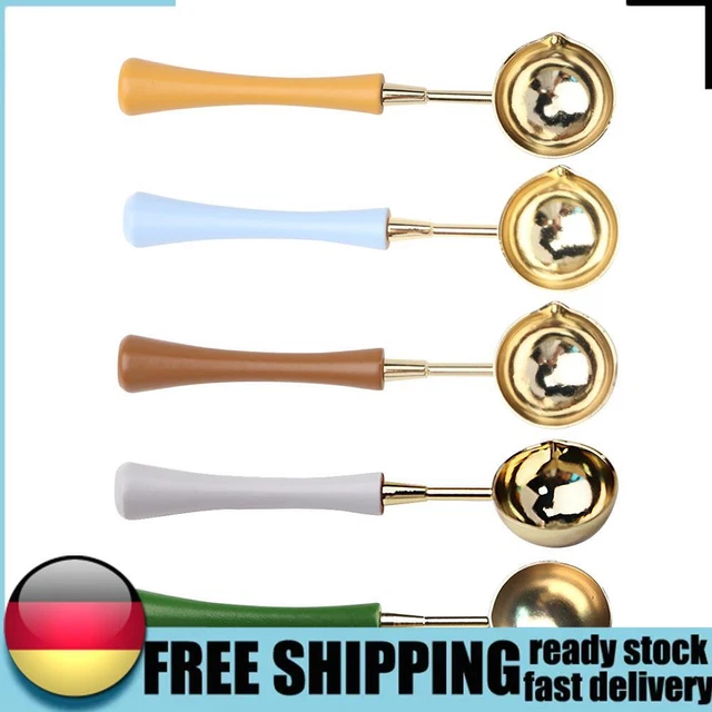 Sealing Wax Spoon Wood Handle for Vintage Craft Envelope Wedding Wax Seal Scoops
