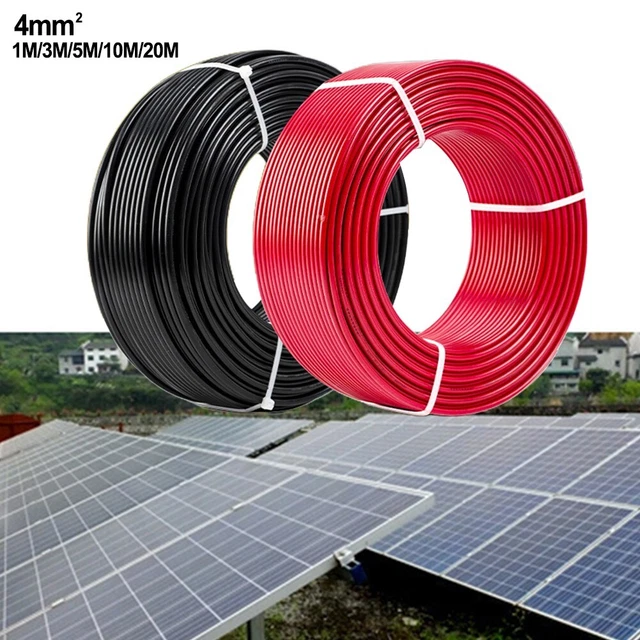 Cable fotovoltaico alambre de extensión panel solar 1 metro 20 metros 3 metros