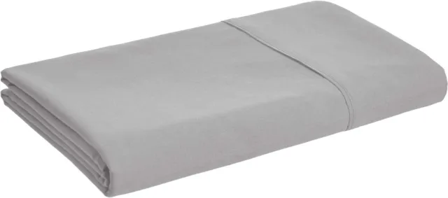 Hoja plana de microfibra Amazon Basics, 180 x 260 cm - gris oscuro