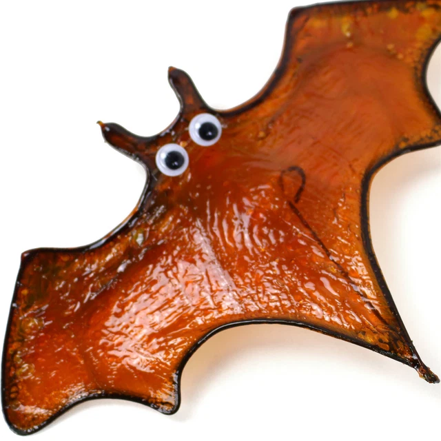 Murciélago Naranja + Ventosa -deko Decoración de Ventana Imagen Otoño Halloween
