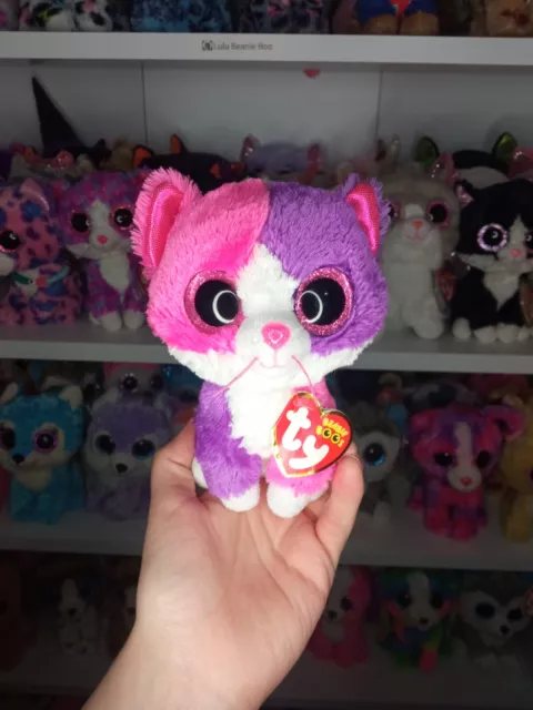 Raro gatto Ty Beanie Boos Boo Pellie - esclusivo giocattolo morbido 6" negozio Claire's