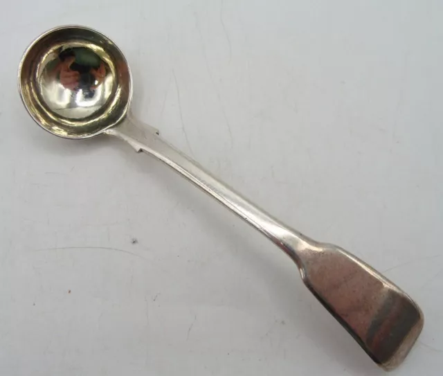 1826 William Chawner English Georgian Sterling Silver GW Mustard Condiment Ladle